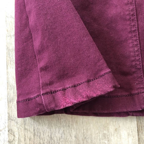 Forever 21 Maroon Jean Skirt - Picture 5 of 6